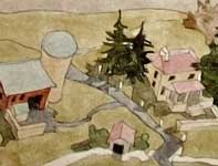 Above the Farm Painting by Eddie Flotte: Above the Farm
