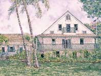 Bailey House Museum Painting by Eddie Flotte: Bailey House Museum