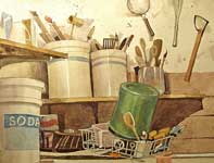 Painting by Eddie Flotte: Brushes, Spoons, and Sponges