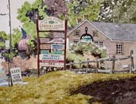 Cedar General Store Painting by Eddie Flotte: Cedar General Store