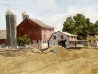 Painting by Eddie Flotte: Gratorsford Farm House