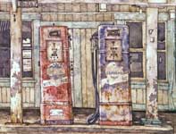 Painting by Eddie Flotte: Makawao Pumps