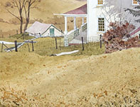 Painting by Eddie Flotte: Orchard Hill