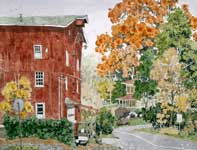 Painting by Eddie Flotte: Spring Mount Saw Mill