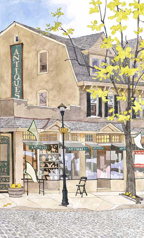 Antiques On The Hill by Eddie Flotte