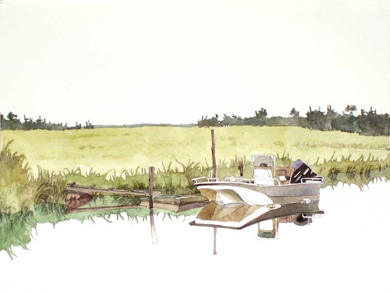 Boat In Skullville by Eddie Flotte