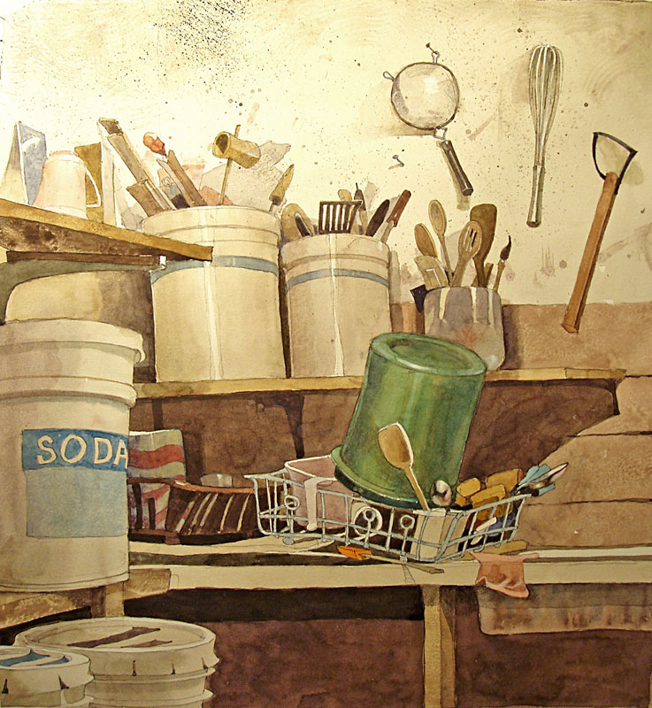 Brushes, Spoons, and Sponges by Eddie Flotte