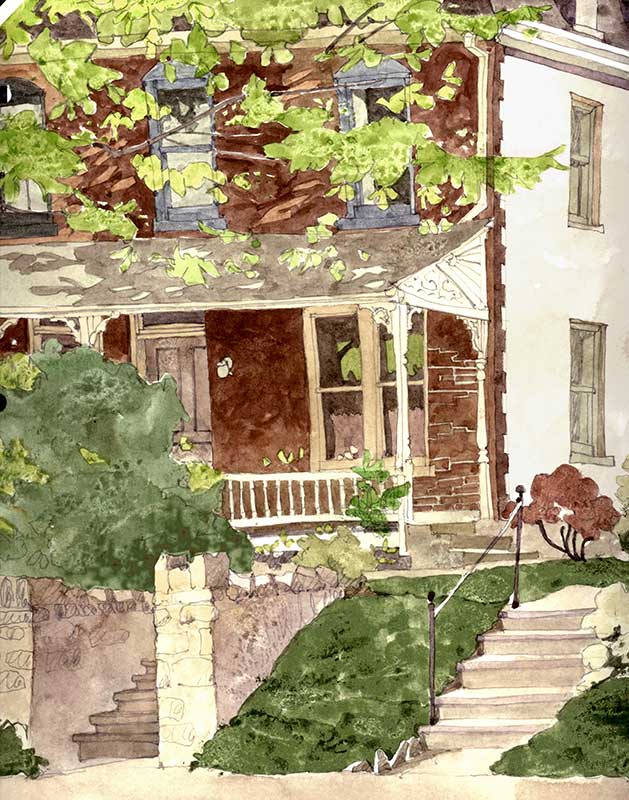 Chestnut Hill Porch by Eddie Flotte