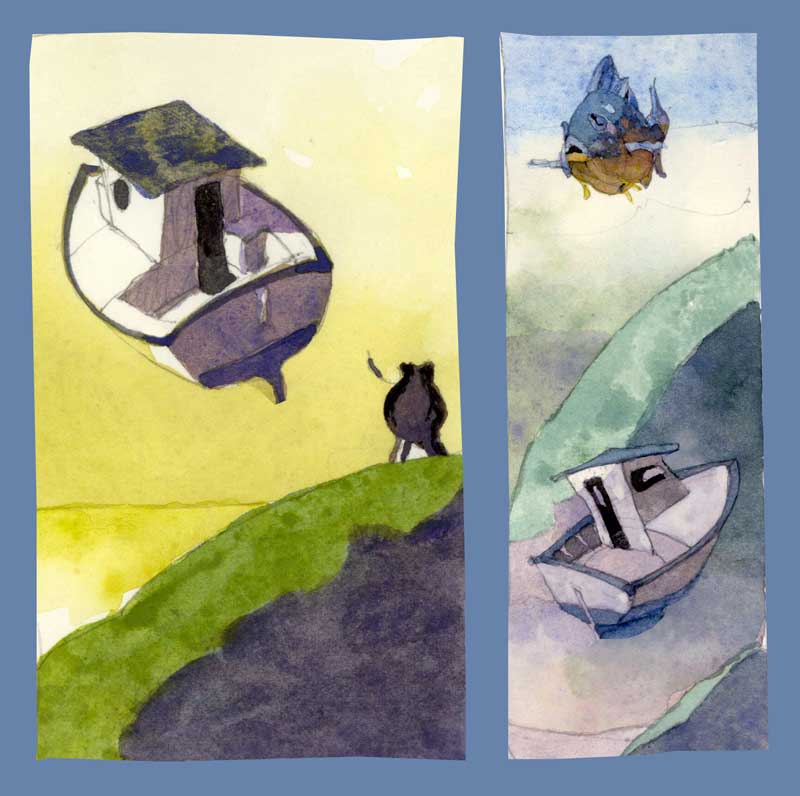 Flying Boat Sketches by Eddie Flotte