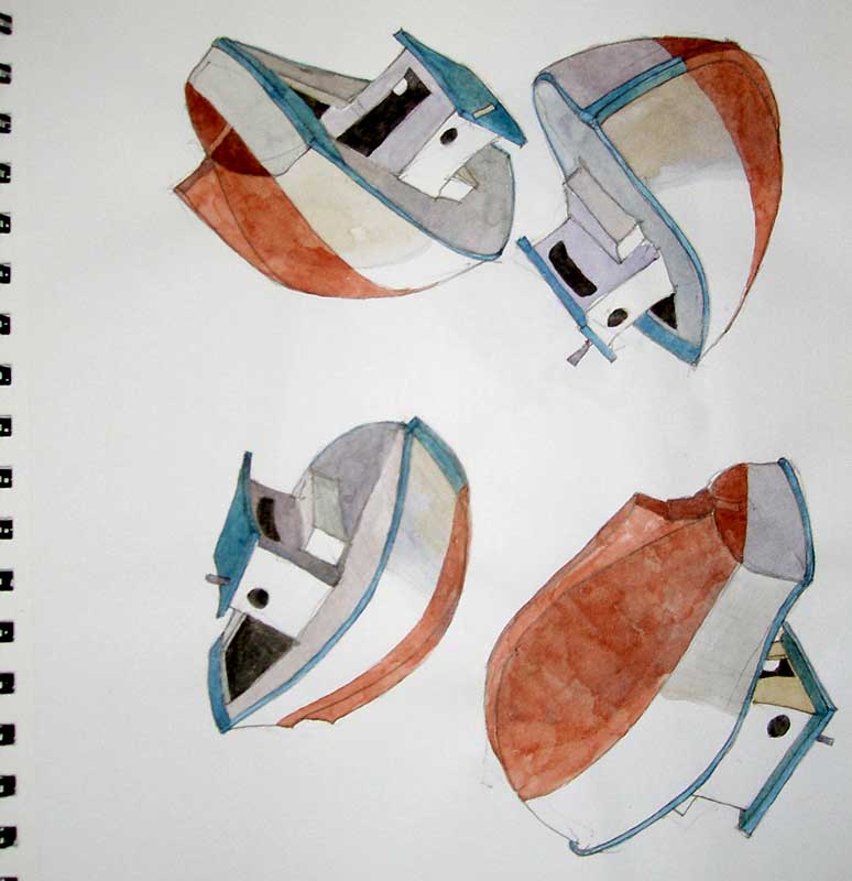 Four Boats by Eddie Flotte