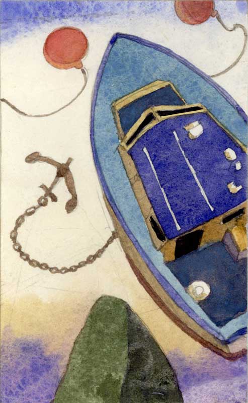 Party Boat and Buoys by Eddie Flotte