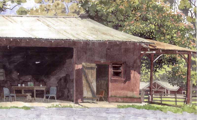 Pau Hana at the Dairy Barns by Eddie Flotte