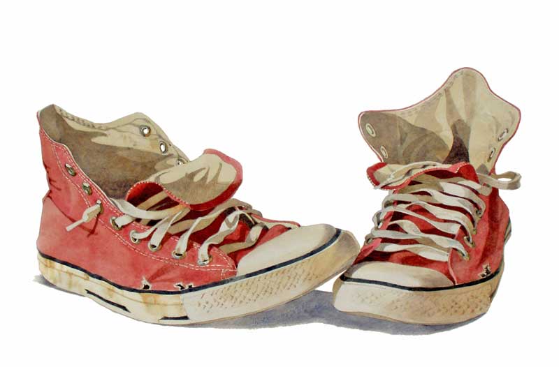 Red High Tops by Eddie Flotte