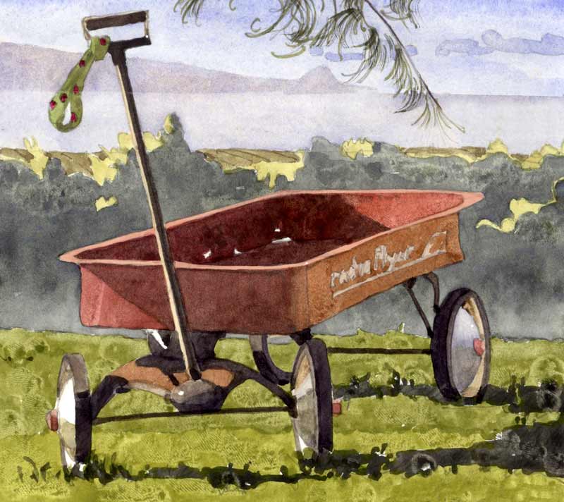 Red Wagon by Eddie Flotte