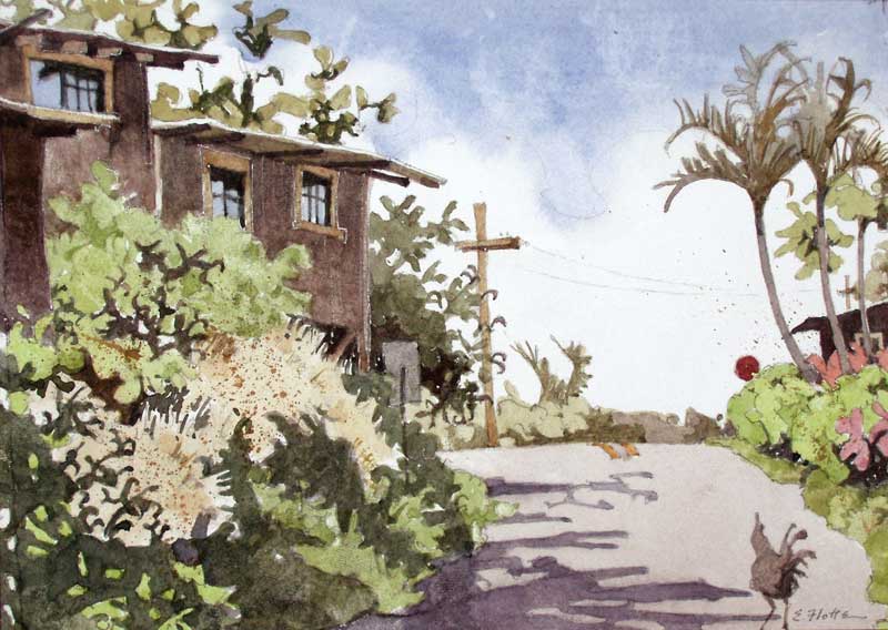 Rooster on Brewer by Eddie Flotte