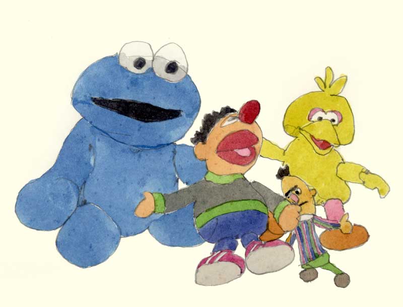 Sesame Street Sketch by Eddie Flotte