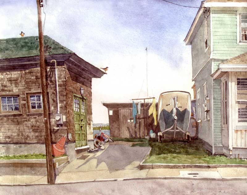 Strathmere Boathouse by Eddie Flotte