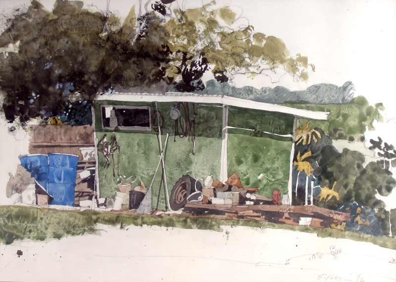 The Neighbor's Shed by Eddie Flotte