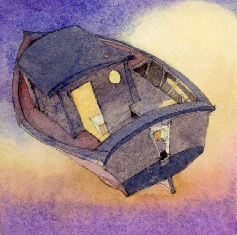 Twilight Boat by Eddie Flotte