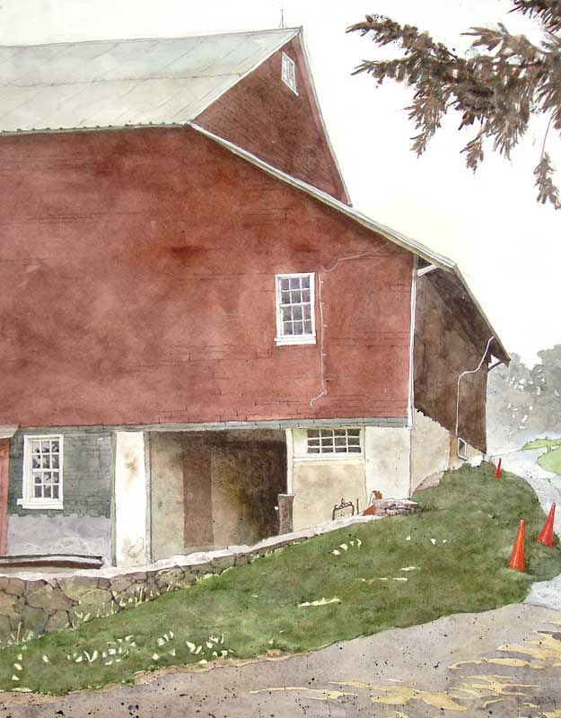 Up The Drive To Behind The Barn by Eddie Flotte