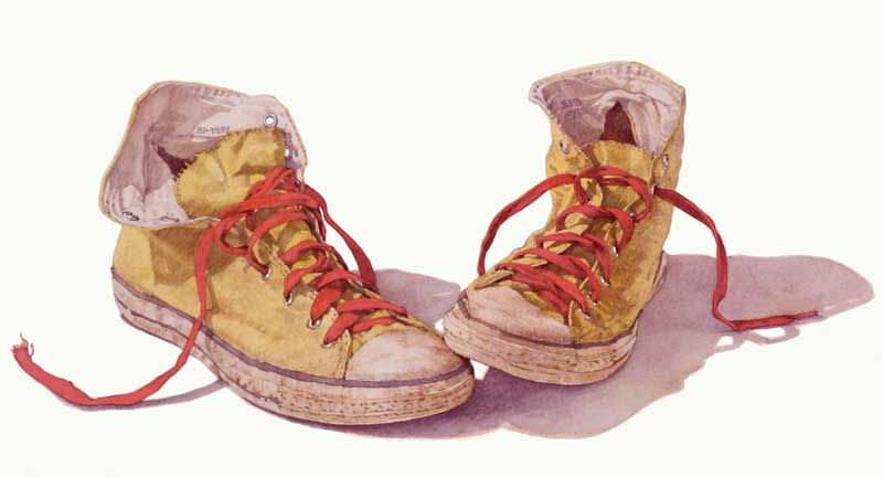 Yellow High Tops by Eddie Flotte