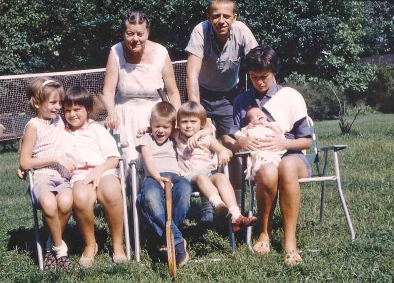 All seven of us with Nanny Flotte