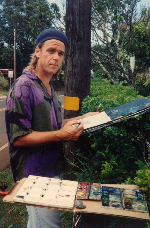 Eddie Painting at Sherman's