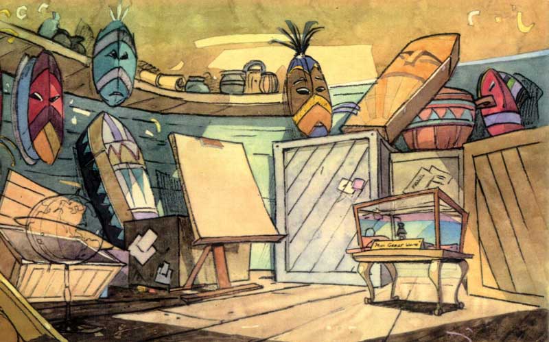 Watercolor Painting by Eddie Flotte: Ripley's Easel