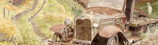 Closeup of Eddie Flotte's Painting: Great View Needs Work Closeup of Eddie Flotte's Painting: Great View Needs Work